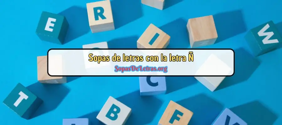 sopa de letras letra ñ
