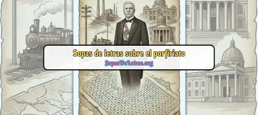 la dictadura porfirista sopa de letras